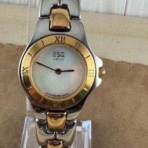 Vintage Ladies Rare ESQ Movado Swiss Made with Roman Numerals Watch